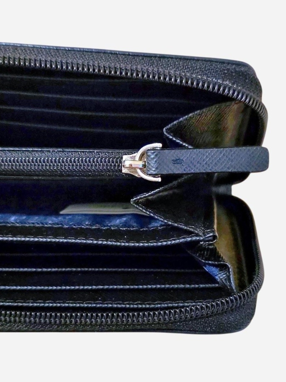 EUC 2015 Kate Spade Midnight Navy Blue Glitter Zip-Around Continental Wallet - Picture 7 of 16